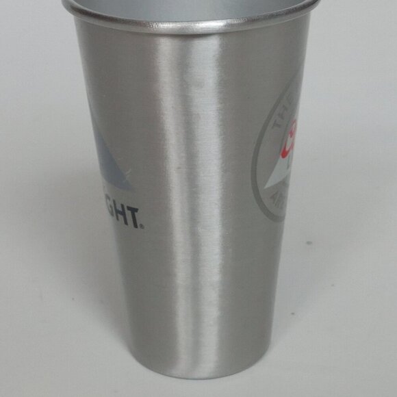 COORS LIGHT "The Mountains are Calling" 22 Oz Beer Cup Aluminum Double Sided - Picture 4 of 6